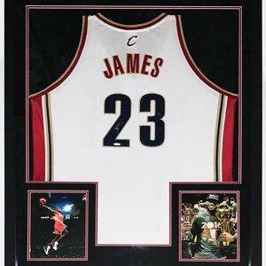 LeBron James Los Angeles Lakers Framed Autographed Gold Nike