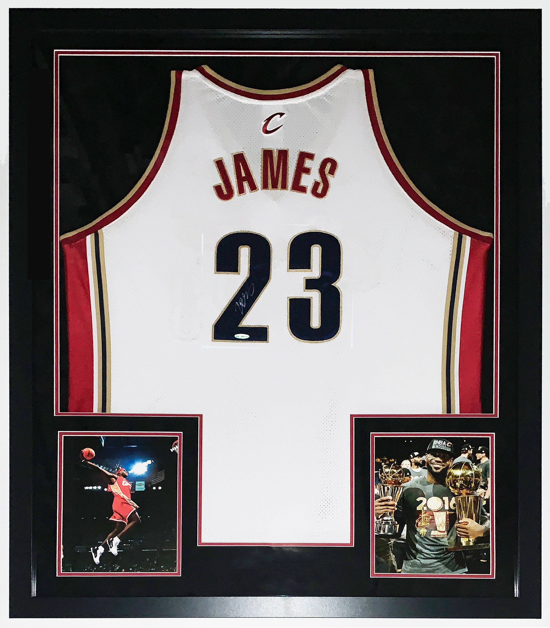 Cleveland Cavaliers Lebron James 2016 NBA Finals Champions Framed Jersey 40  x 32 inches