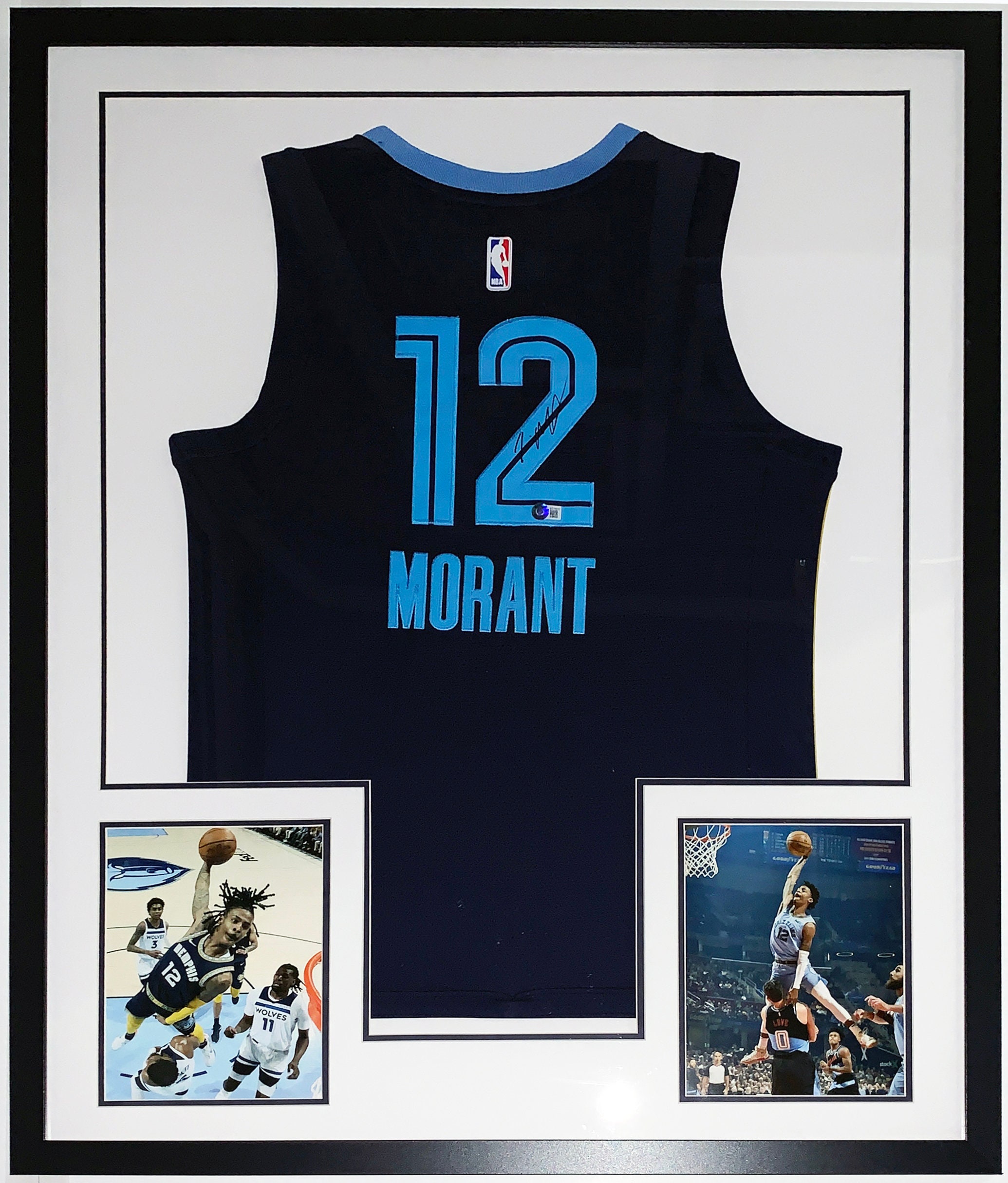 JA MORANT Autographed Memphis Grizzlies 2022 All Star Red Jersey PANINI LE  50