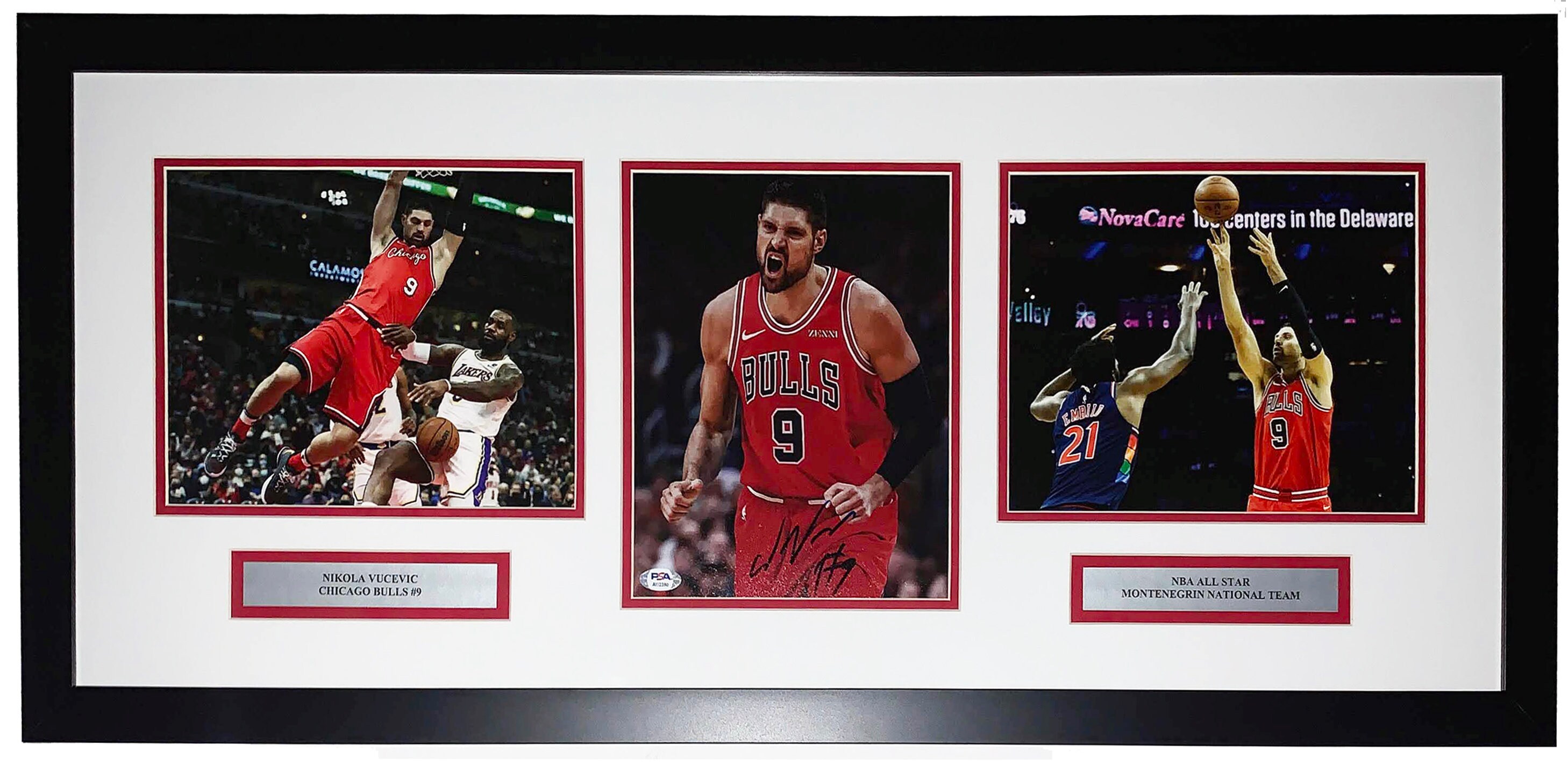 Michael Jordan Signed Autograph Chicago Bulls I'm Back Framed Picture COA