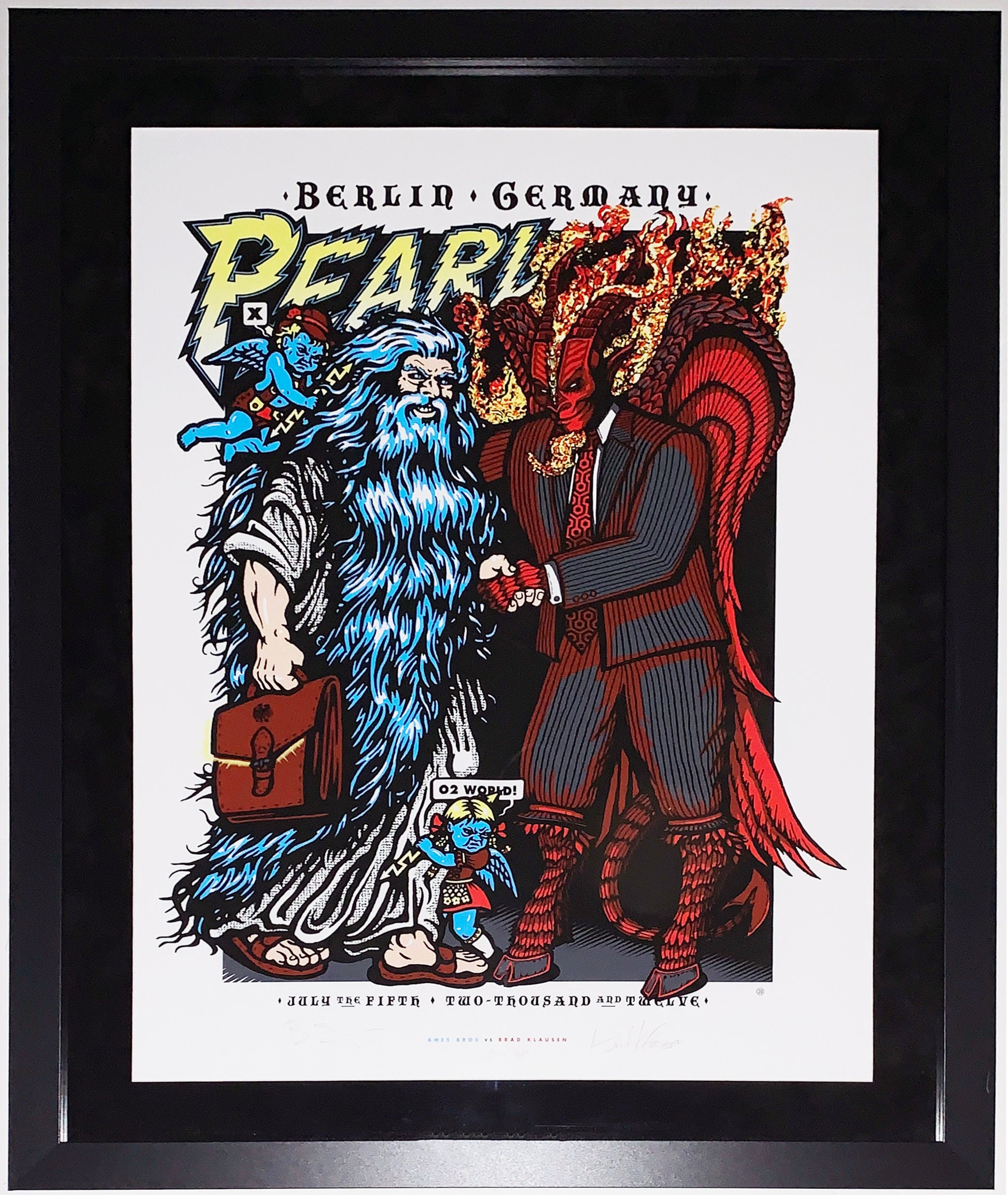 Pearl Jam Framed Concert Poster 