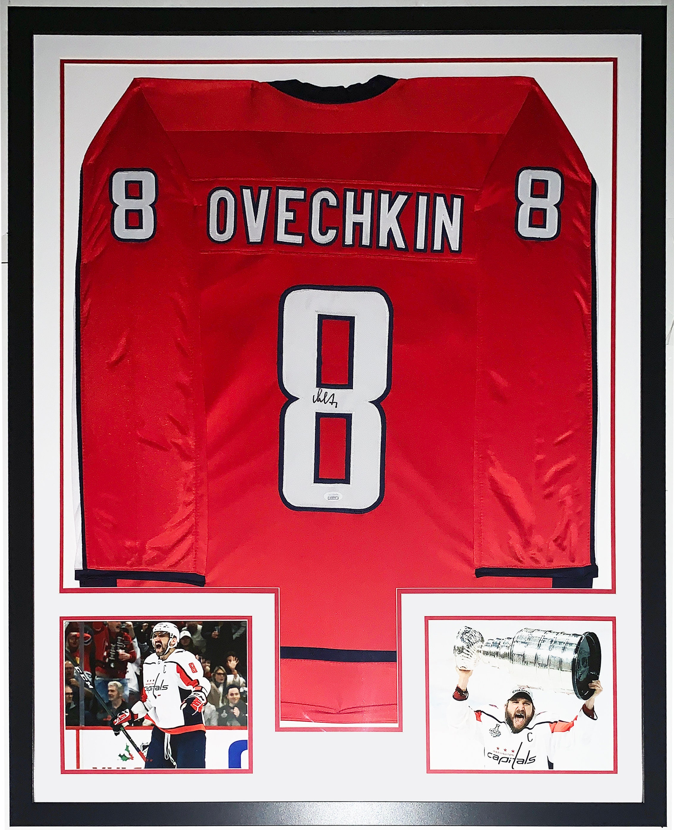 Alexander Ovechkin Signed Custom Framed Jersey (JSA)
