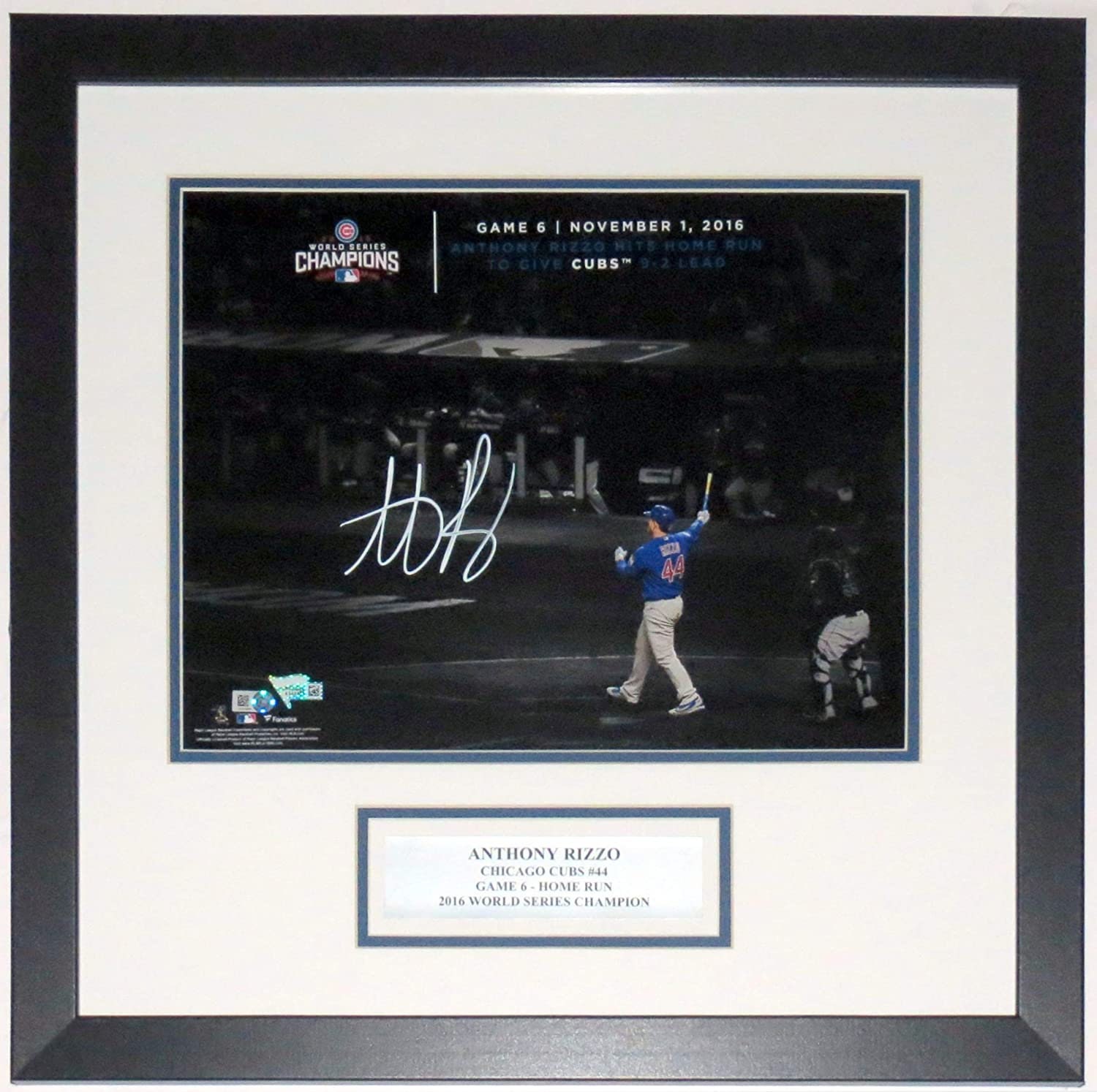 Anthony Rizzo Signed Inscribed WS Champs Cubs Jersey MLB COA Autograph  Chicago