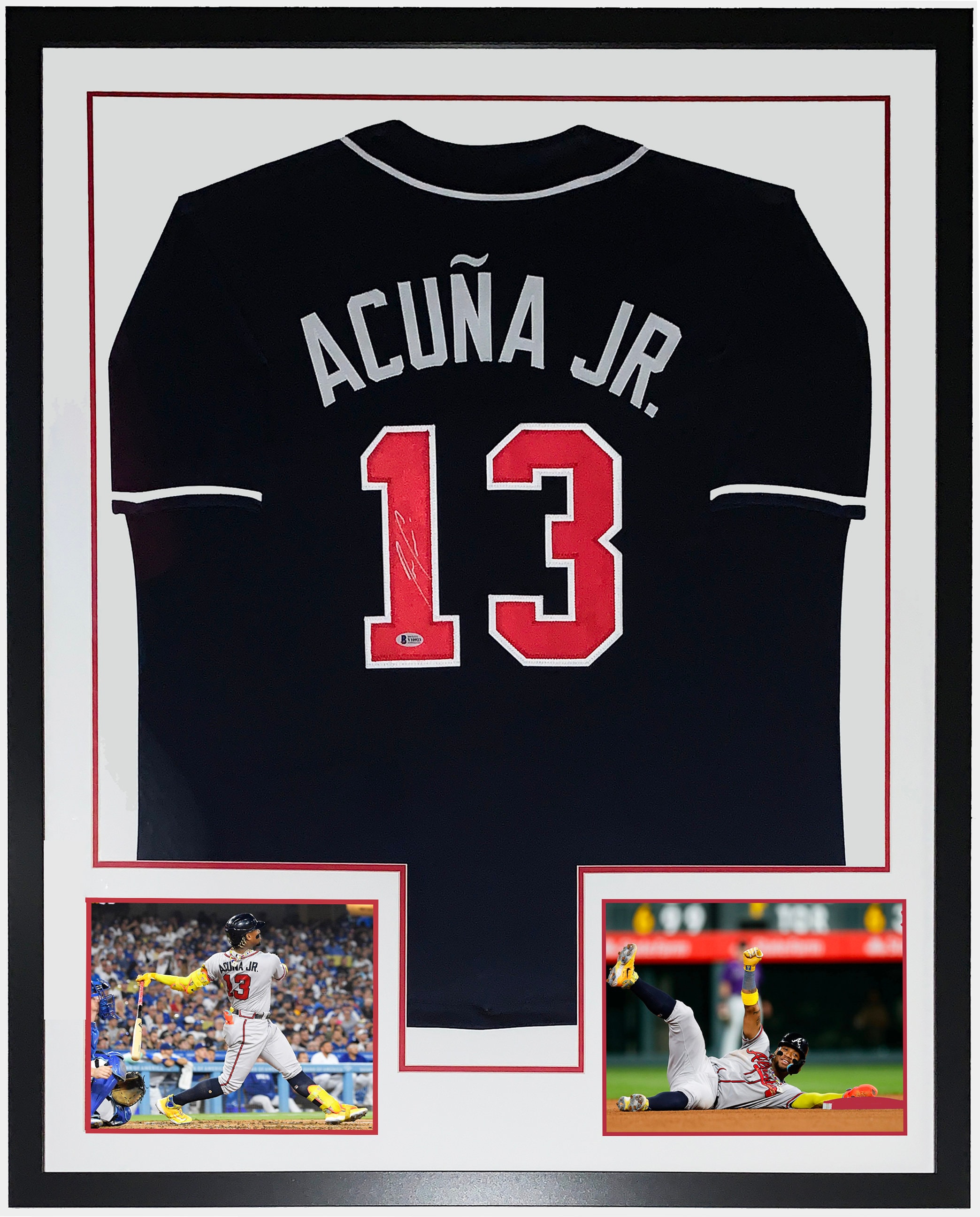 Ronald Acuna Jr Authentic Signed Atlanta Braves Jersey & 60 / 