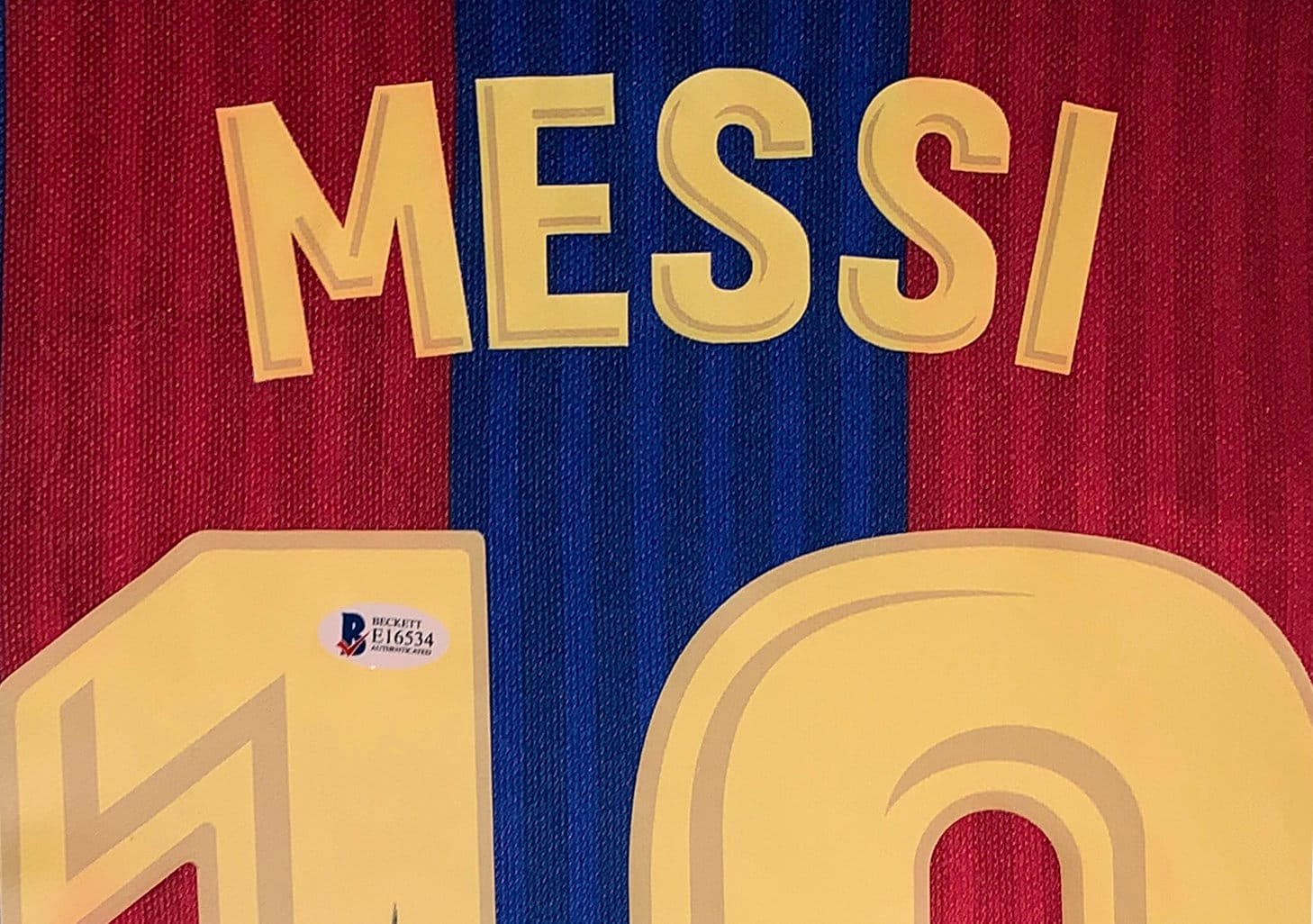 Lionel Messi Signed Framed Nike FC Barcelona Soccer Jersey BAS LOA