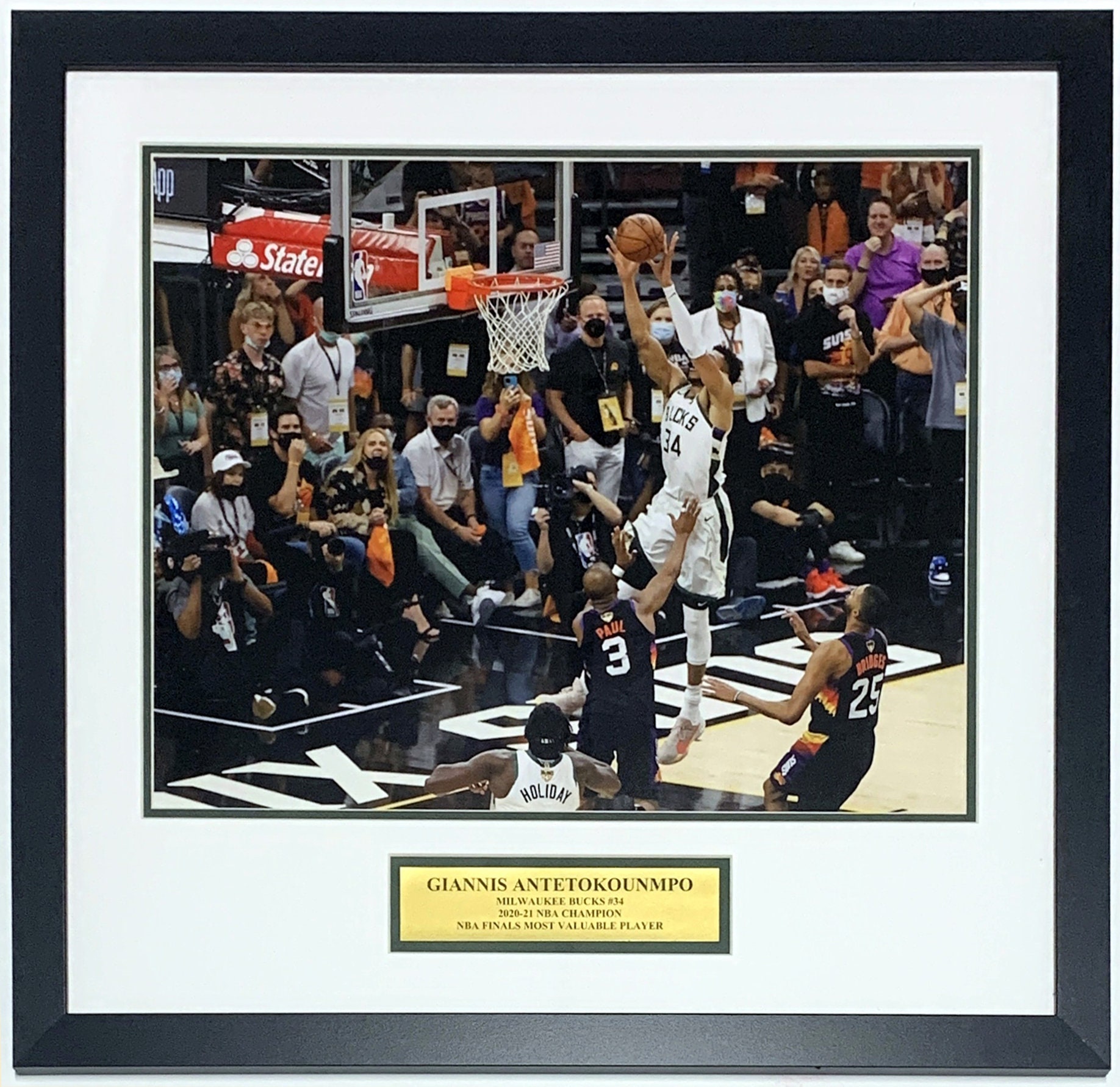Giannis Antetokounmpo Autographed Signed Authentic MVP Inscribed