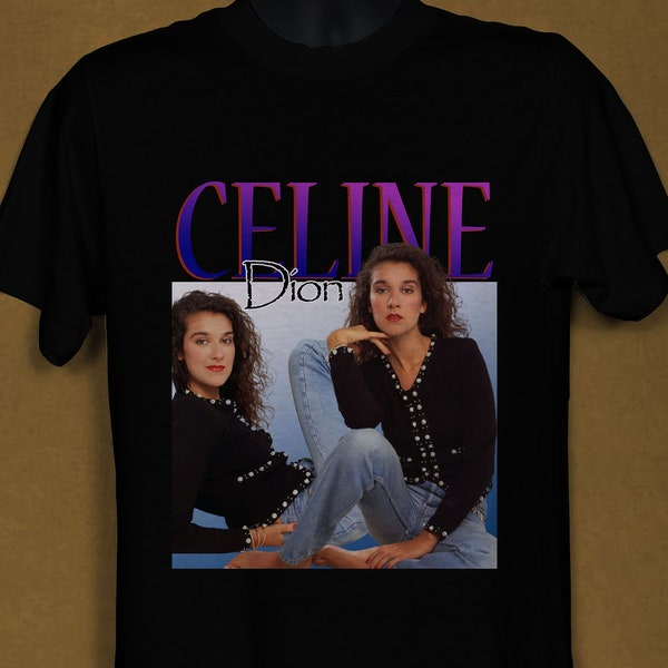 Celine DION Singer T-Shirt, Rap Hip Hop 90s Vintage T Shirt New Men Women Size T-Shirt