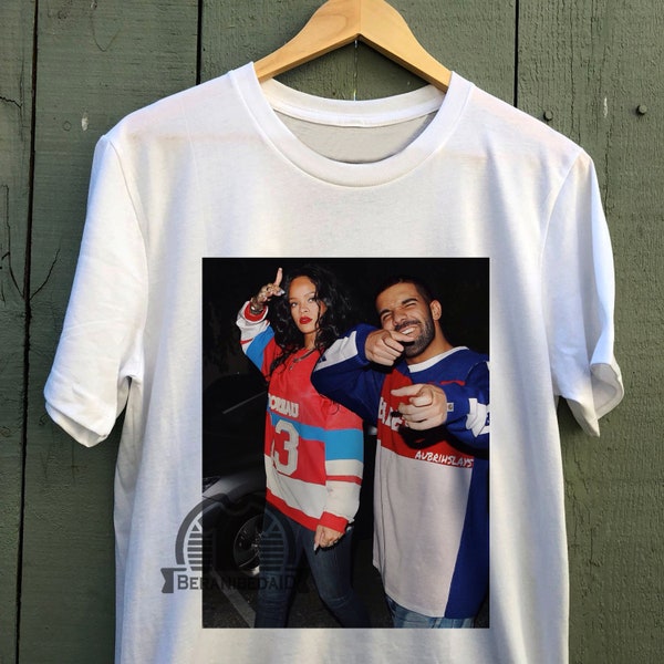 Drake and Rihanna T-Shirt, Drake and Rihanna Shirt, Drake and Rihanna Clothing, Drake and Rihanna 90's