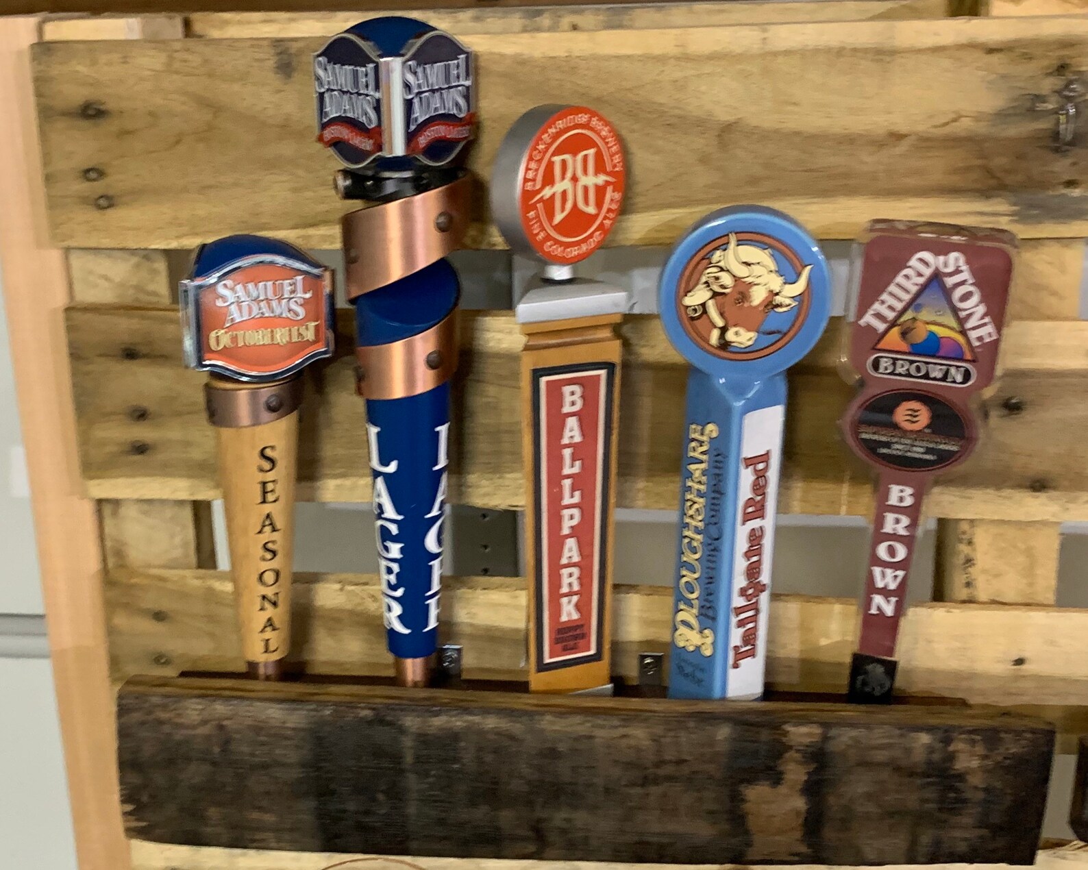 UPDATED DESIGN OPTION Beer tap handle display shelf with Etsy