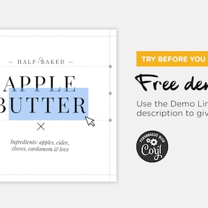 Editable Round Label for Print | 2” and 2.5” Circle Sticker Templates ...