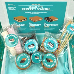 Kit de mini s'mores veganos: regalo halal sin gluten y sin lácteos. Kit único.