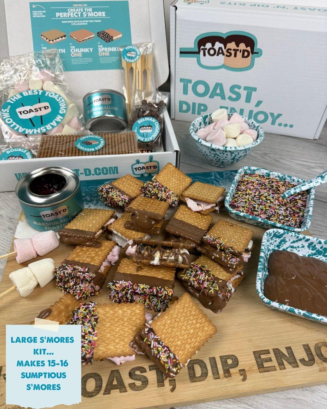 Medium | Kids S'mores Making Kit | Marshmallow Toasting Gift Set