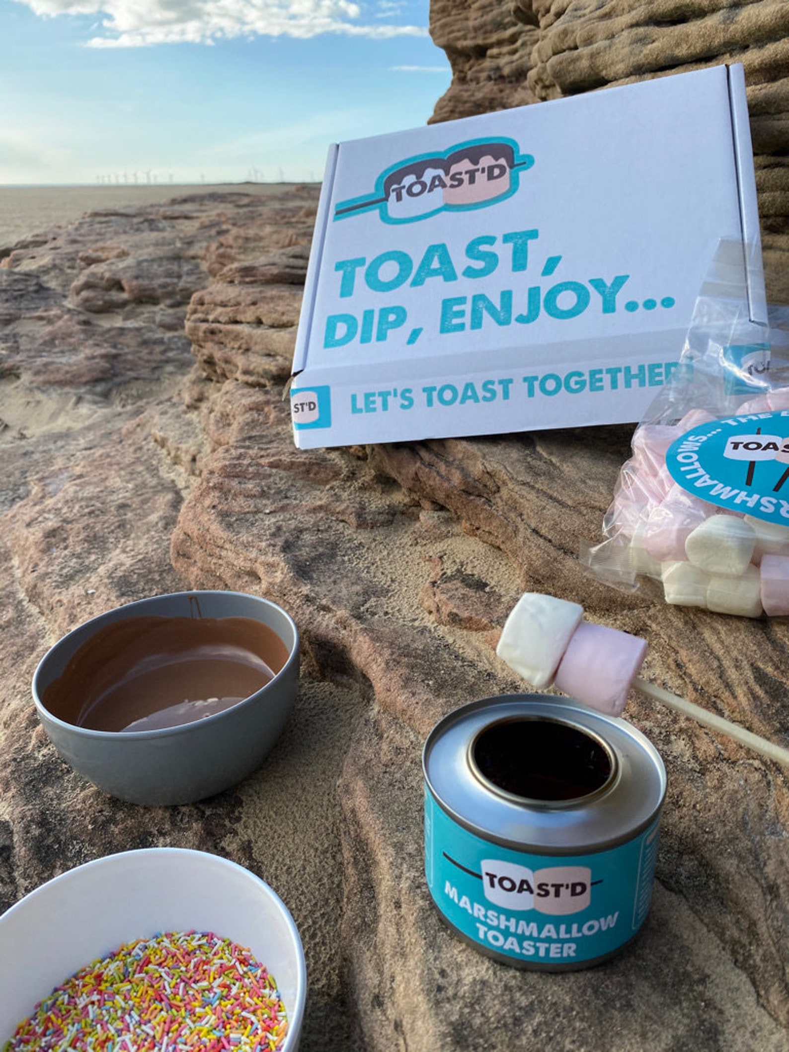 Large Marshmallow Toast 'N' Dip Kits Family Treat Etsy