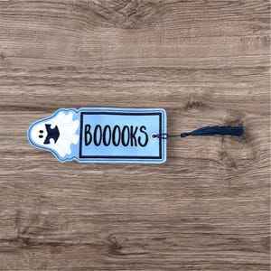 BOOOOKS Bookmark, Ghost Bookmark, Halloween Bookmark, Spooky Bookmark, Halloween Gift, Readers Gift, Bookworm Gift, Cute Halloween