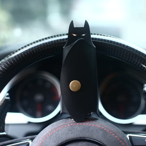 Chauve-souris en cuir pour homme Porte-clés Porte-clés Porte-clés Sac