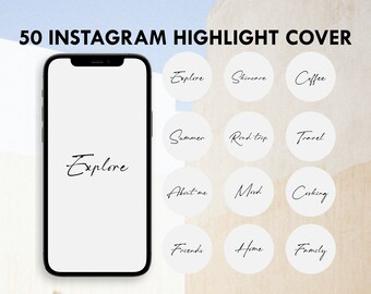 May include: A mockup of a smartphone screen with the word "Explore" written in cursive. The screen is surrounded by 12 white circles with black text, each containing a different word or phrase, such as "Skincare", "Coffee", "Summer", "Road trip", "Travel", "About me", "Mood", "Cooking", "Friends", "Home", and "Family".