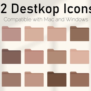 Brown Coffee Desktop Folder Icons for Mac and Windows | Mac Folder Icons | Aesthetic Folder Icons | Windows Desktop Icon