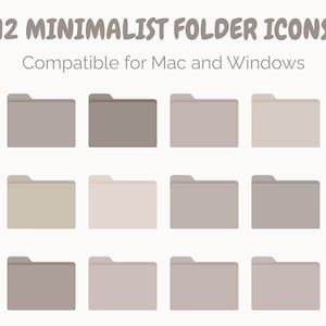 Natürliche Desktop-Ordner-Symbole, Desktop-Symbole für Mac und Windows, Ästhetischer Desktop-Organizer, Mac-Ordnersymbole, Desktop-Organizer