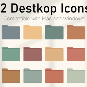 Boho Desktop Ordner Icon für Mac und Windows, Mac Ordner Icons, Benutzerdefinierte Patel Desktop Ordner Icons | Windows Ordner Icons