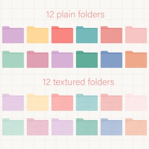 Plaid Pastel Desktop Folder Icons Summer Folder Icons - Etsy
