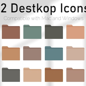 Boho Desktop Folder Icon for Mac and Windows, Boho Desktop Folder Icon, Desktop Organizer, Aesthetic Folder Icon for Mac and Windows