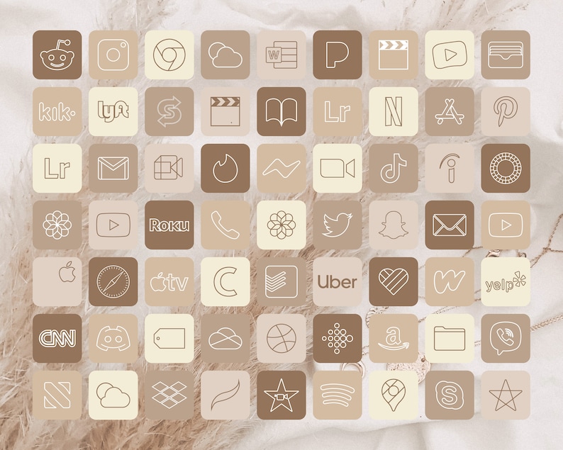 Natural Brown App Icon Ios 14 App Icon Brown Aesthetic Natural Tone App Icon For Ios 14 Ios App Icon Nude Brown Ios 14 App Icon Packs Art Collectibles Drawing