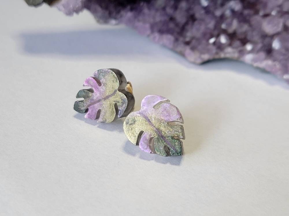 Pink Princess Philodendron Miss Piggy Monstera Inspired Resin Etsy