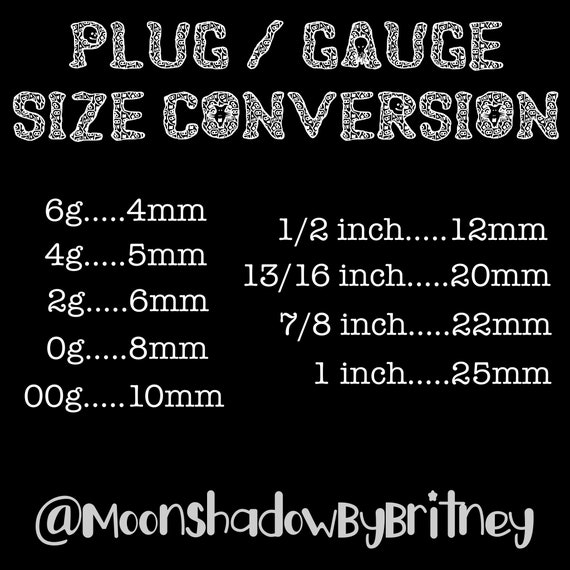 Size 8 2024 gauge plugs