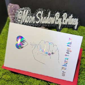 Spooky Card- &quot;We&#39;ll burn together&quot;