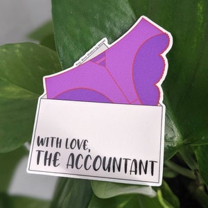 Tiktok famous &quot;I&#39;m an Accountant&quot; inspired sticker weatherproof 3&quot;