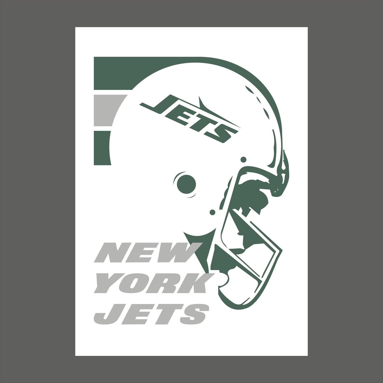 New York Jets Retro Style Wall Art Fan Art Print Gift Home Etsy