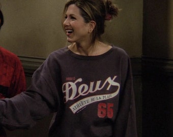 Rachel Green Deux Athlete De La Plage Sweatshirt | Jennifer Aniston Deux Pullover | Friends Merch | Rachel Green Kleidung | Freunde TV Sendung