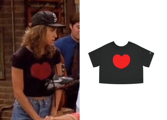 Rachel Green Heart Crop Top friends 