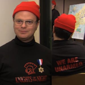 Knights Of The Night T-Shirt | The Office | Office Dwight Tee | The Office TV Show | Schrute Farms | Dwight Schrute | Schrute Army | 90s