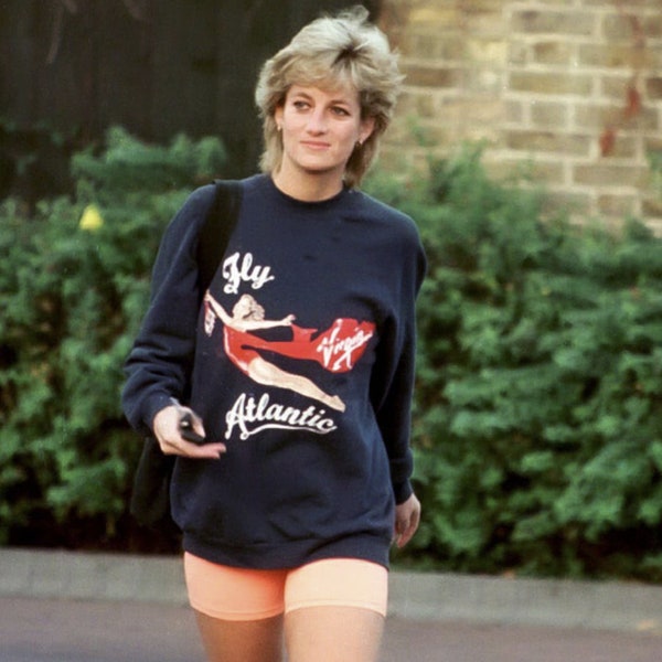 Fly Atlantic Princess Diana, sweat-shirt, t-shirt, sweat à capuche | sweat-shirt vintage princesse Diana | Vêtements rétro des années 80 | Sweat-shirt vintage | Années 90