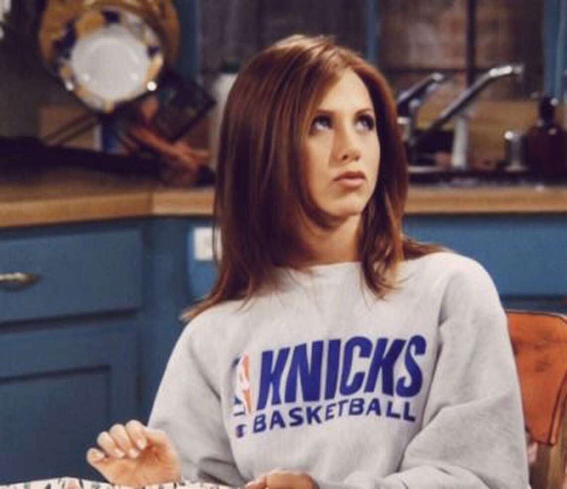 friends rachel knicks sweatshirt