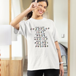 Friends T-shirt | Friends Series T-shirt | Rachel Green | Chandler Bing | Monica Geller | Ross Geller | Joey Tribbiani | Phoebe Buffay | 90s