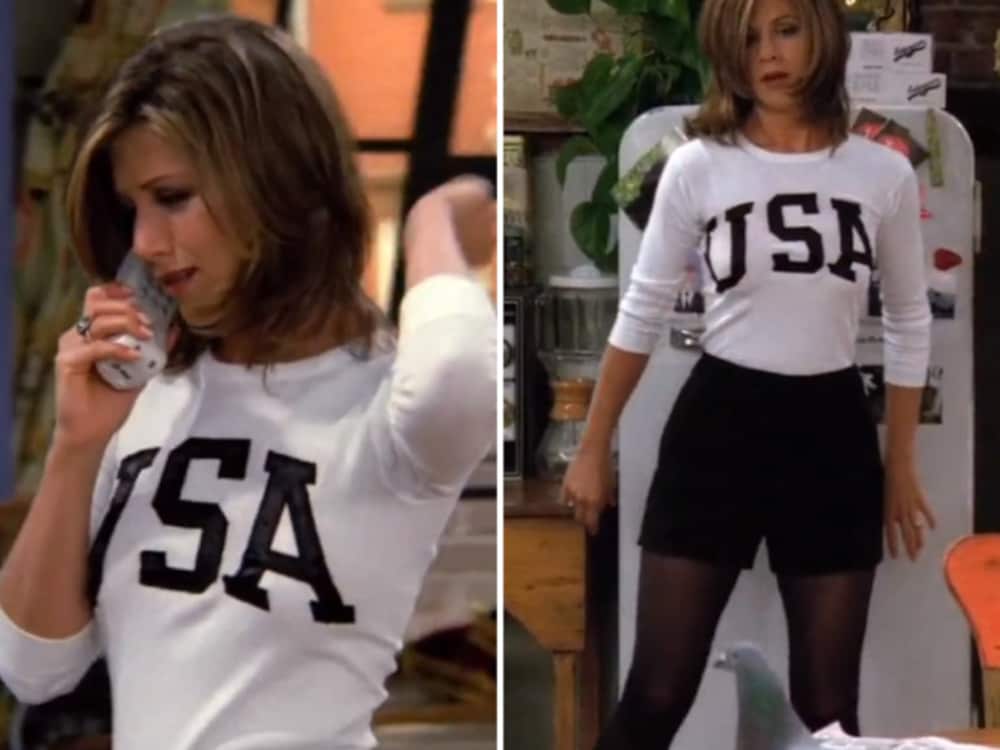 Rachel Green Usa Long Sleeve | Friends Shirt | Rachel Green Merch | Friends Tv Show Shirt | Rachel Green Clothing | Friends Merch | Usa