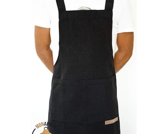 Custom Engraved Leather Apron, Personalized Chef Apron, Barber Apron, Water-Resistant Kitchen Apron, Unique Gift for Artists, Tattoo Artist