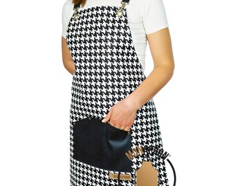 Custom Vegan Leather Apron Women Men Bleach Proof, Waterproof | Barista, Chef, Bartender Unisex S-XL