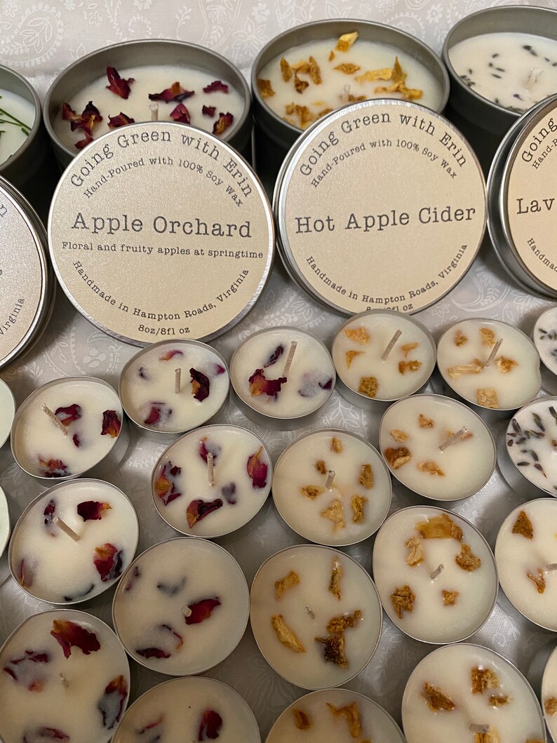 Assorted Tea Lights choose 3 All Natural Soy Tea Lights Etsy