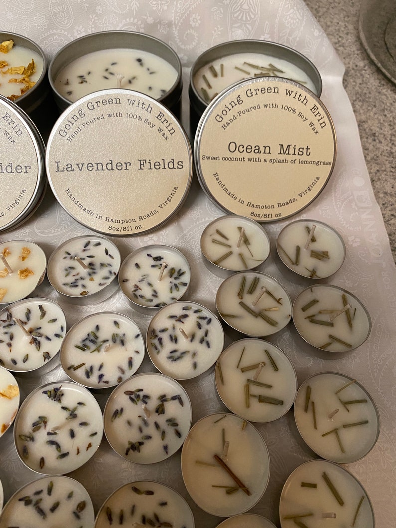 Assorted Tea Lights choose 3 All Natural Soy Tea Lights Etsy