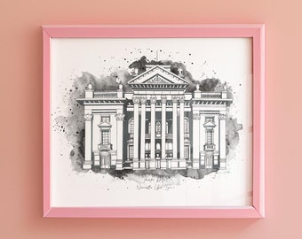 Theatre Royal Newcastle Art Print: Urban Painting, North East Landmark