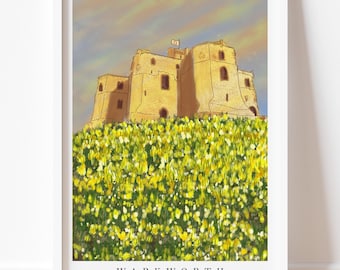 Warkworth Castle Sunrise Art Print: Northumberland Coastal Landscape