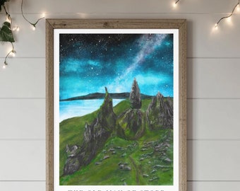 Old Man of Storr Print: Isle of Skye, Scotland Scenic Landscape Art