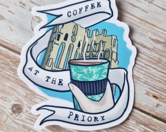 Tynemouth Priory Sticker: North East Coastal Vinyl Decal