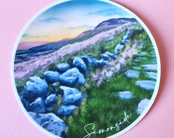 Simonside Hills Sticker | Waterproof Northumberland Hiking Decal