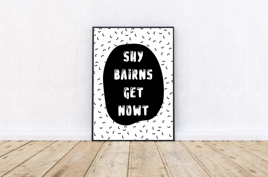 Geordie Phrases / Wall art print / funny quotes / quirky decor Etsy