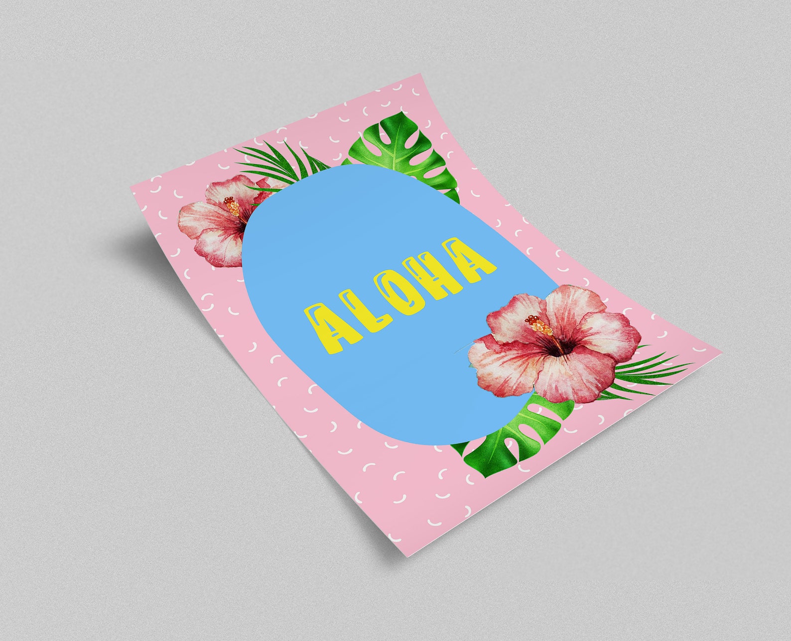 Aloha floral hawaiano / impresión de arte de pared / citas | Etsy