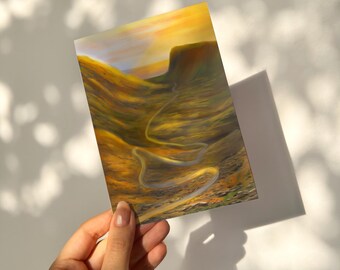 Scottish Highlands Postcard: Baelach na Bà Road Trip Art